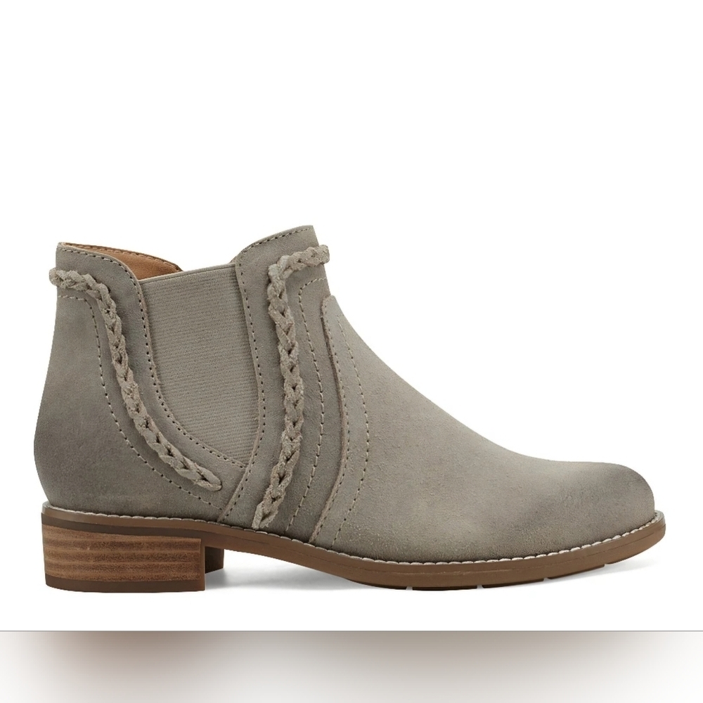 Women's Earth Nika Round Toe Stacked Heel Casual Boots Size 7 - Picture 2 of 9